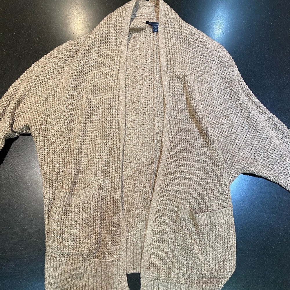 Tan cardigan